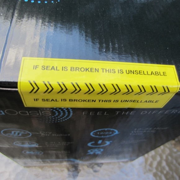 AquaOasis Cool Mist Humidifier 2.2L Water Tank Quiet Ultrasonic Humidifier New - Picture 5 of 12